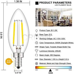 img 2 attached to 💡 CRLight Non-Dimmable Industrial Electrical Chandelier Equivalent to Candelabra