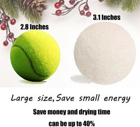 img 2 attached to Jiwido X-Large Wool Dryer Balls Laundry Reusable – Natural Fabric Softener, Reduces Wrinkles, Anti Static, Saves Drying Time - Pack of 6