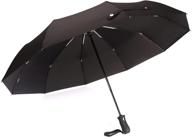 🌂 ultimate protection: fabcoll windproof umbrella coating, large ergonomic design logo