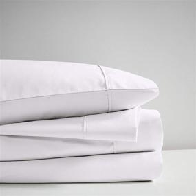 img 3 attached to 🛏️ Beautyrest BR 600 TC Cooling Cotton Blend Solid Sheet Set - Queen Size, White (4 Piece)