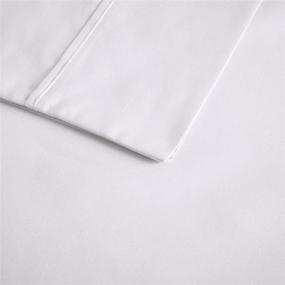 img 1 attached to 🛏️ Beautyrest BR 600 TC Cooling Cotton Blend Solid Sheet Set - Queen Size, White (4 Piece)