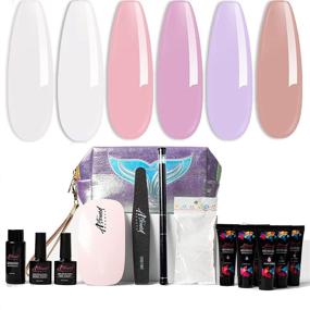 img 1 attached to 💅 All-in-One Astound Beauty Polygel Nail Kit with UV Lamp and Slip Solution for Perfect PolyGel Nail Gel