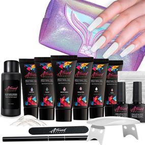 img 3 attached to 💅 All-in-One Astound Beauty Polygel Nail Kit with UV Lamp and Slip Solution for Perfect PolyGel Nail Gel