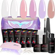 💅 all-in-one astound beauty polygel nail kit with uv lamp and slip solution for perfect polygel nail gel logo