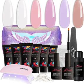 img 4 attached to 💅 All-in-One Astound Beauty Polygel Nail Kit with UV Lamp and Slip Solution for Perfect PolyGel Nail Gel
