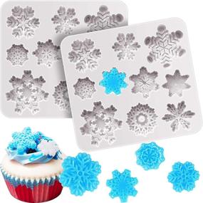 img 4 attached to Snowflake Christmas Silicone Decoration Crafting