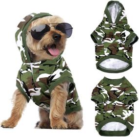img 4 attached to Pieces Camouflage Hoodies Clothes Comfortable