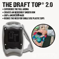 🍺 the draft top ultimate can opener - smooth edge soda & beer can opener - effortless manual topless opener - handheld safety easy opener - fully patented, as seen on shark tank logo