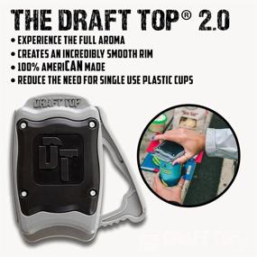 img 4 attached to 🍺 The Draft Top Ultimate Can Opener - Smooth Edge Soda & Beer Can Opener - Effortless Manual Topless Opener - Handheld Safety Easy Opener - Fully Patented, As Seen on Shark Tank