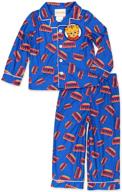 cozy and adorable: daniel tiger's neighborhood toddler kids flannel coat style pajamas logo