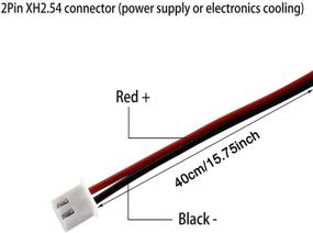 img 1 attached to Вентилятор 12V постоянного тока сверхвлажостостойкий: высокая производительность воздушного потока, маленький квадратный выход, набор из 2 шт.