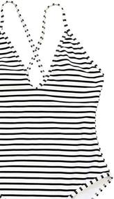 img 1 attached to 👙 CUPSHE Women's Striped Long-Lasting Swimsuit - Trendy Women's Clothing