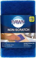 🔵 dawn non-scratch scour pads - 6 pack, blue - 6 count: shop now! logo