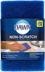 img 4 attached to 🔵 Dawn Non-Scratch Scour Pads - 6 Pack, Blue - 6 Count: Shop Now!