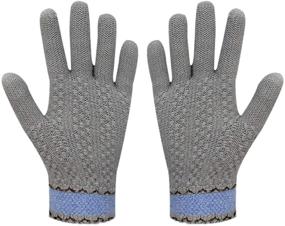 img 1 attached to 🧤 Girls' Accessories: Knitted Screen Gloves Pattern Mittens