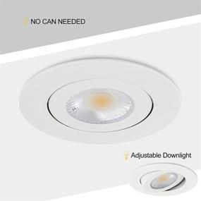 img 3 attached to 🔆 Premium Recessed Ultra Thin Adjustable 5000K Downlight: Illuminating Elegance in Any Space