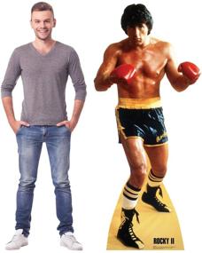 img 2 attached to 🥊 Rocky II Cardboard Cutout Standup - Life Size Cutout of Rocky Balboa, the Iconic Character from the 1979 Film