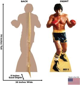 img 3 attached to 🥊 Rocky II Cardboard Cutout Standup - Life Size Cutout of Rocky Balboa, the Iconic Character from the 1979 Film
