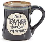 👩 empower your teaching with burton+burton superpower 18 oz mug in deep black logo