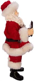 img 1 attached to Hershey Bar Fabric Santa by Kurt S. Adler Kurt Adler - Multi