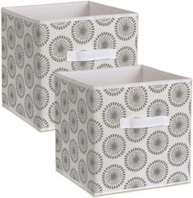 img 4 attached to 🌟 DII Small Gray Starburst Storage Bin: Premium Non Woven Polyester Organizer