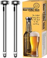 🍻 guay bebida beer chilling sticks with bottle opener – instant ice cold drink accessory for men - stainless steel beverage cooler - ideal gift for birthdays, christmas, and parties - pack of 2 logo