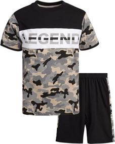 img 4 attached to 👕 Quad Seven Legendary Boys' Clothing Set - 2-Piece French-Inspired Collection