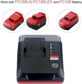 img 1 attached to 🔌 Biswaye 18V Battery Charger: Replacement for Porter Cable 18V Lithium-Ion & NiCad/NiMh Batteries - PCXMVC PCMVC Charger | PC18B PC18B-2 PC18BL PC18BLX PC18BLEX PCC489N Compatible