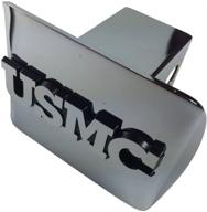 marine emblem chrome metal hitch logo