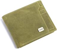 premium leather wallet with enhanced blocking design logo