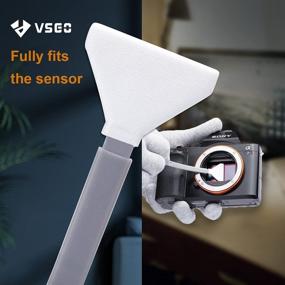 img 2 attached to 📷 VSGO VS-S03E Complete Full Frame Camera Cleaning Kit: 12pcs Sensor Cleaning Swab + 10ml Cleaner for Sony Nikon Canon Full-Frame CCD CMOS Cleaning
