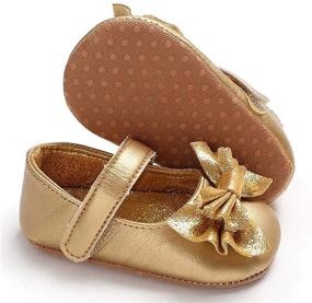 img 3 attached to 👶 LAFEGEN Baby Girls Mary Jane Flats: Non Slip Soft Sole PU Leather Shoes for Newborns and Infants