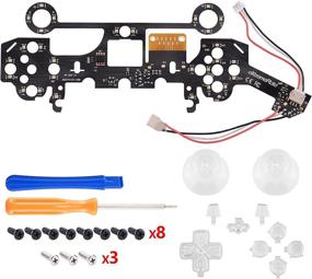 img 2 attached to 🎮 eXtremeRate Multi-Colored Luminated D-pad Thumbstick Share Option Home Face Buttons for PS5 Controller BDM-010, 7 Colors 9 Modes Dynamic LED Kit for PlayStation 5 Controller - Controller NOT Included