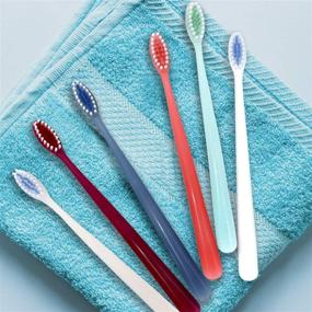 img 1 attached to 6 Pack Multicolor Simplosophy Ergonomic Toothbrush