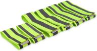 🏃 kwmobile reflective armbands - high visibility safety bands for jogging, cycling, walking - neon reflective straps for arm, leg, ankle, wrist - improve outdoor visibility логотип