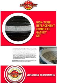 img 2 attached to 🔥 High-Temperature Replacement Gasket Kit for LG XL Big Green Egg Ceramic Lid Top with Nomex Material