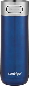 img 4 attached to ☕ Contigo Luxe AUTOSEAL Vacuum-Insulated Travel Mug 16 oz. with Spill-Proof Coffee Mug and Stainless Steel THERMALOCK Double-Wall Insulation, Monaco