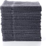 👍 simpli-magic hand towels, gray - pack of 12 logo