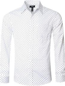 img 4 attached to NUTEXROL Men's Casual Cotton Sleeve Shirts: Stylish and Comfortable Clothing Options