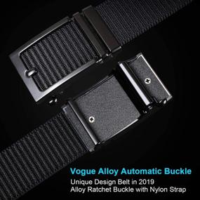 img 2 attached to Effortlessly Stylish: JASGOOD Automatic Ratchet Buckle for Men - Non-Adjustable Belts and Fashionable Accessories