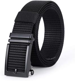 img 4 attached to Effortlessly Stylish: JASGOOD Automatic Ratchet Buckle for Men - Non-Adjustable Belts and Fashionable Accessories