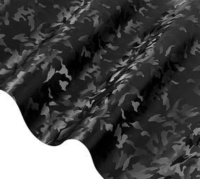 img 1 attached to 🖤 VViViD+ 2020 Edition Black Stealth Camouflage Vinyl Wrap Roll - Medium Size (1ft x 5ft)