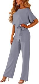 img 2 attached to 👩 Bdcoco Womens Apricot Jumpsuits Rompers - Women's Clothing for Overalls & Rompers