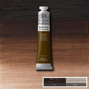 img 2 attached to 🎨 Масляная краска Winsor & Newton Winton, 200-мл тюбик, Vandyke Brown - Богатые и Надежные Масляные Краски для Художников