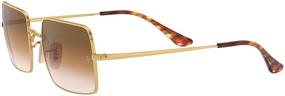 img 2 attached to RB1969 Rectangle Metal Sunglasses with Gradient Lenses: The Perfect Blend of Style and Sun Protection!