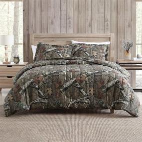 img 3 attached to Mossy Oak Break-Up Infinity Queen Mini Comforter Set: Bring the Outdoors into your Bedroom!