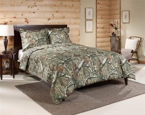 img 4 attached to Mossy Oak Break-Up Infinity Queen Mini Comforter Set: Bring the Outdoors into your Bedroom!