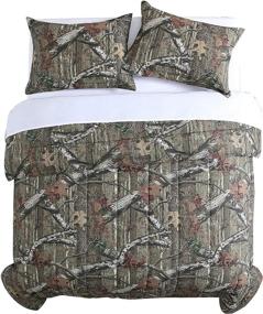 img 2 attached to Mossy Oak Break-Up Infinity Queen Mini Comforter Set: Bring the Outdoors into your Bedroom!