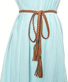 img 3 attached to Ayliss Women Tassel Braided Skinny