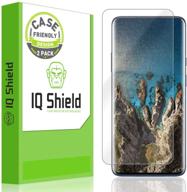 📱 защитная пленка iq shield screen protector для oneplus 7 pro (2 штуки), жидкая прозрачная пленка case friendly liquidskin с технологией против пузырьков логотип